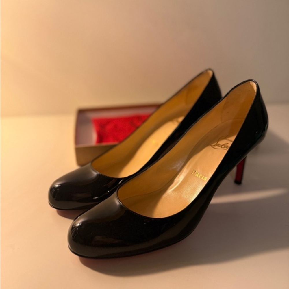 Christian Louboutin Black 70mm Pumps size 39.5